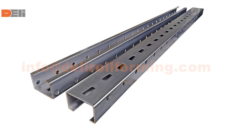 Shelf Upright C Channel Roll Forming Machine Профилегибочная машина для производства стоек с С-образным профилем